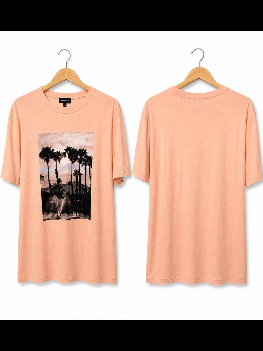 Express Palm Tree Graphic T-Shirt – XL